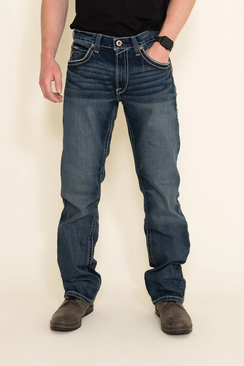 Ariat M5 Lennox Adkins Straight Leg Jeans For Men | 10030275-LENNOX 18.5 LEG 3 Ariat M5 Lennox Adkins Straight Leg Jeans For Men | 10030275-LENNOX 18.5 LEG