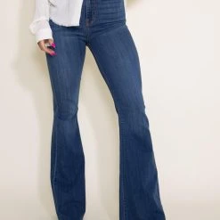 Cello High Rise Super Flare Jeans For Women | WV36808M-2