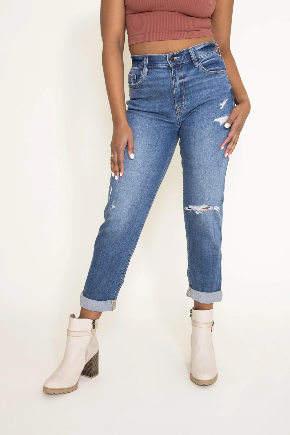 Eunina Rocky Super High Rise Boyfriend Jeans For Women | E0001880OL-GAMEC 3 Eunina Rocky Super High Rise Boyfriend Jeans For Women | E0001880OL-GAMEC