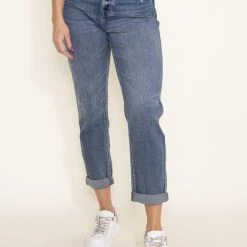 Eunina Rocky Super High Rise Retro Boyfriend Jeans For Women | E88073PRM