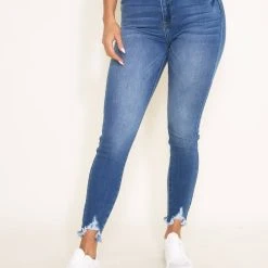 KanCan Shark Bite Ankle Jeans For Women | KC7329M