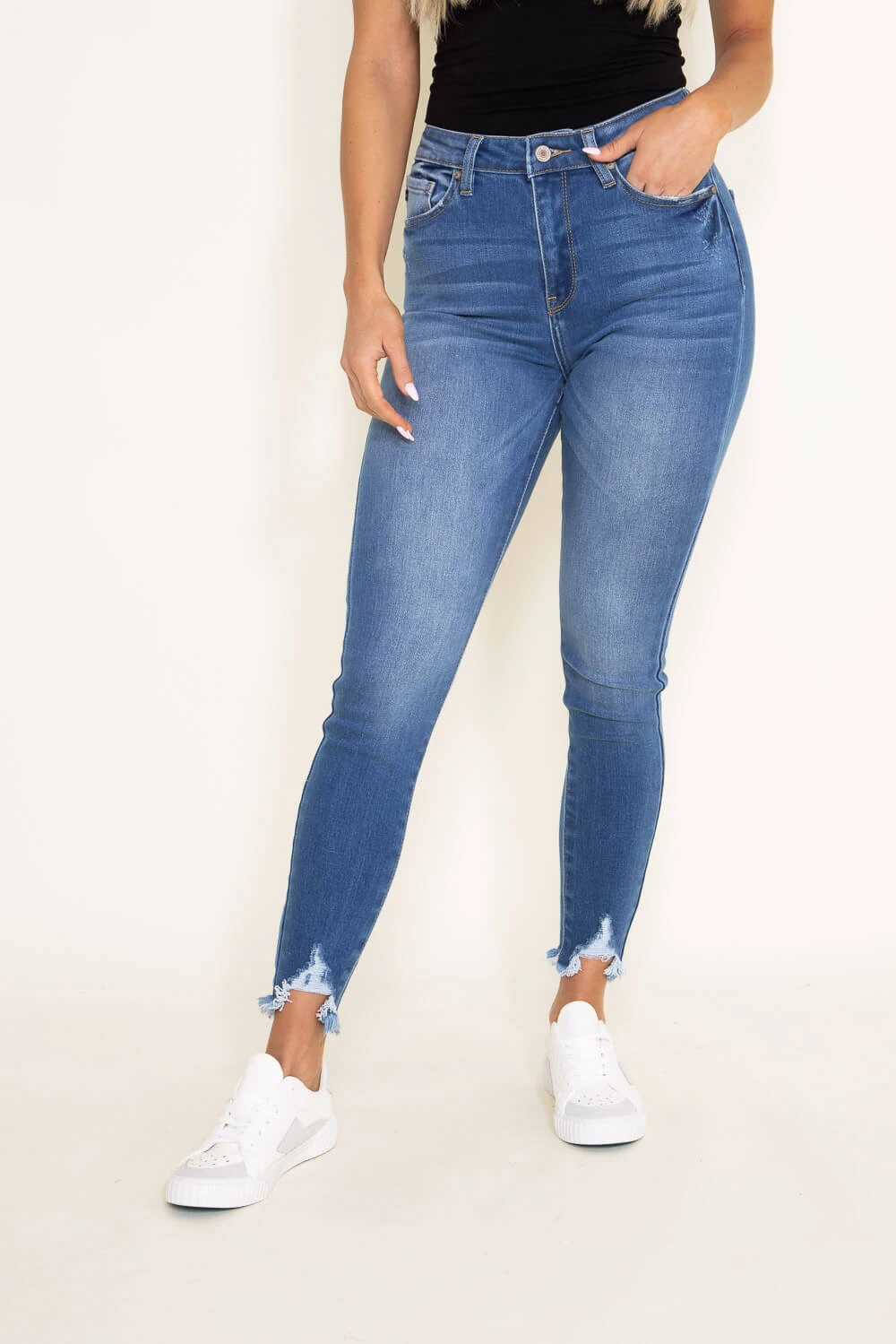 KanCan Shark Bite Ankle Jeans For Women | KC7329M 3 KanCan Shark Bite Ankle Jeans For Women | KC7329M