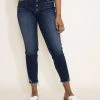 Silver Jeans Suki Mid Rise Button Fly Skinny Crop Jeans For Women | L43972EAE463 2 Silver Jeans Suki Mid Rise Button Fly Skinny Crop Jeans For Women | L43972EAE463 -straight jeans shop 001 Suki Skinny Crop High Rise Curvy Fit Dark Wash SUKI SKINNY CROP HIGH RISE CURVY FIT DARK WASH L43972EAE463