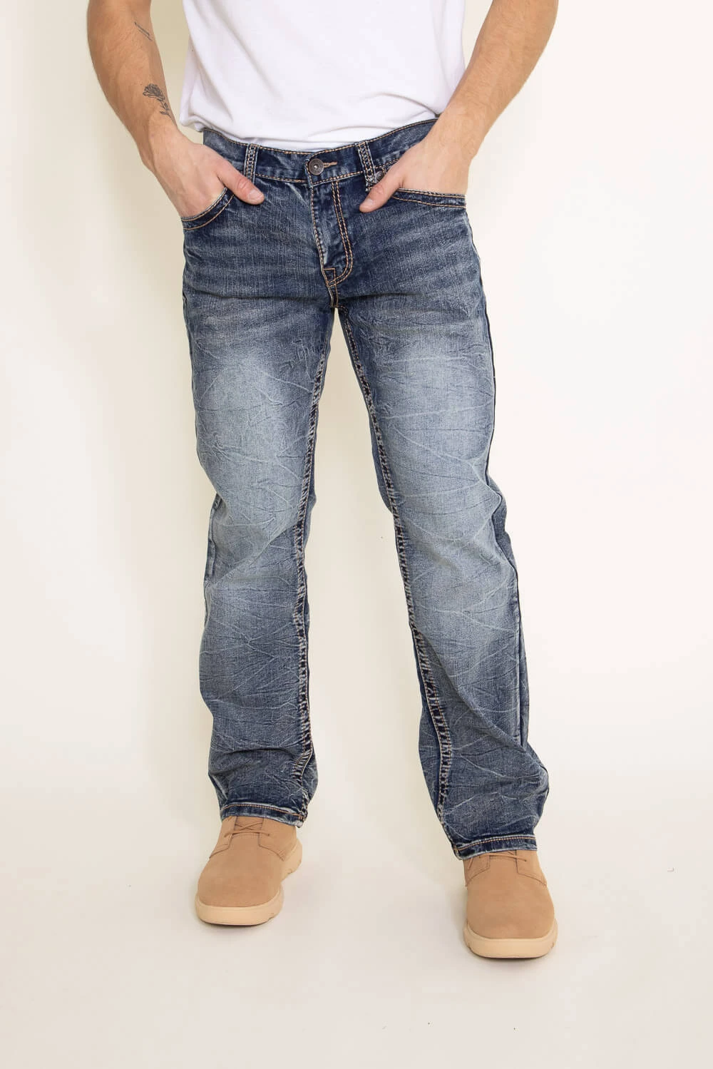 True Luck Mason Bootcut Stretch Jeans For Men | TL19350407 3 True Luck Mason Bootcut Stretch Jeans For Men | TL19350407