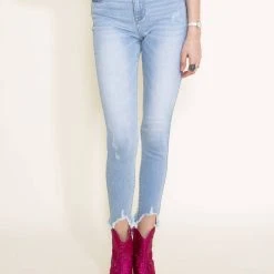 Cello Cropped Fray Hem Skinny Jeans For Women | WV78205LT 11 Cello Cropped Fray Hem Skinny Jeans For Women | WV78205LT -straight jeans shop 002 Cello Cropped Fray Hem Skinny Jeans for Women WV78205LT 1
