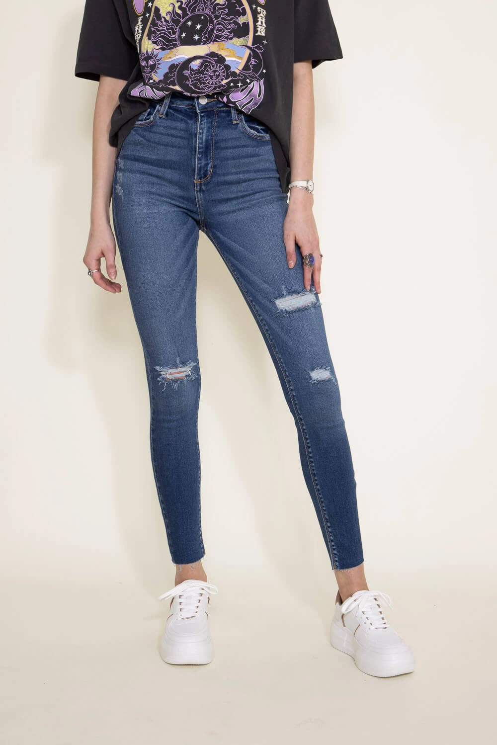Cello High Rise Ankle Skinny Jeans For Women | WV77699M3-AK 6 Cello High Rise Ankle Skinny Jeans For Women | WV77699M3-AK - Image 4
