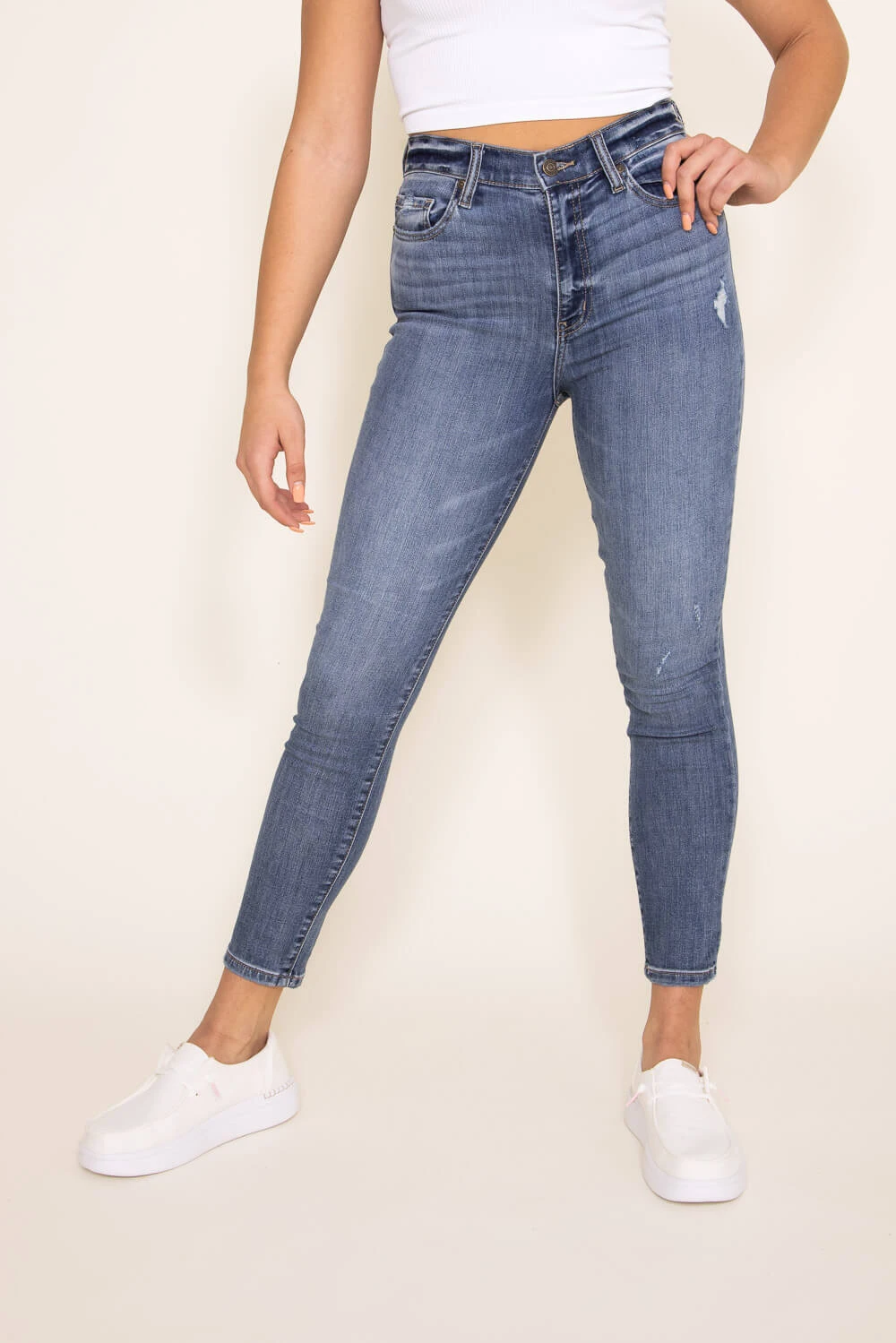 Eunina Bella Super High Rise Ankle Skinny Jeans For Women | E0001620SP-DRA00 6 Eunina Bella Super High Rise Ankle Skinny Jeans For Women | E0001620SP-DRA00 - Image 4