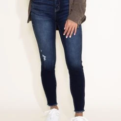 KanCan Danica High Rise Dark Wash Ankle Skinny Jeans For Women | KC7317D 9 KanCan Danica High Rise Dark Wash Ankle Skinny Jeans For Women | KC7317D -straight jeans shop 002 KanCan Danica High Rise Dark Wash Ankle Skinny Jeans for Women KC7317D
