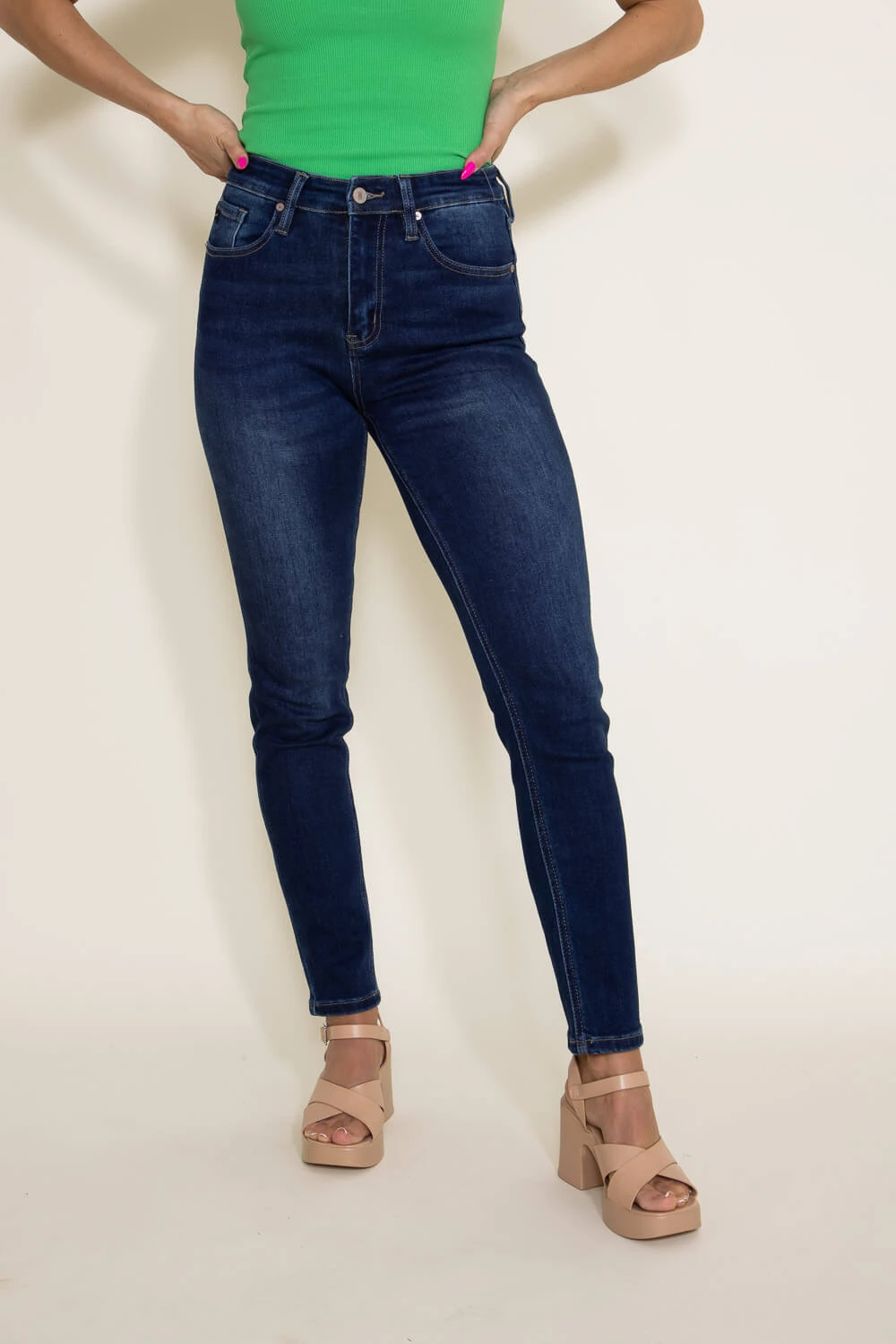 KanCan High Rise Cigarette Fit Jeans For Women | KC11251D 6 KanCan High Rise Cigarette Fit Jeans For Women | KC11251D - Image 4