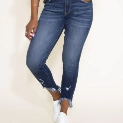 KanCan High Rise Fray Hem Ankle Skinny Jeans For Women | KC8395D 10 KanCan High Rise Fray Hem Ankle Skinny Jeans For Women | KC8395D -straight jeans shop 002 KanCan High Rise Fray Hem Ankle Skinny Jeans for Women KC8395D