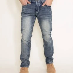 True Luck Mac Slim Jeans For Men | TL19350492 -straight jeans shop 002 True Luck Mac Slim Jeans for Men TL19350492 1