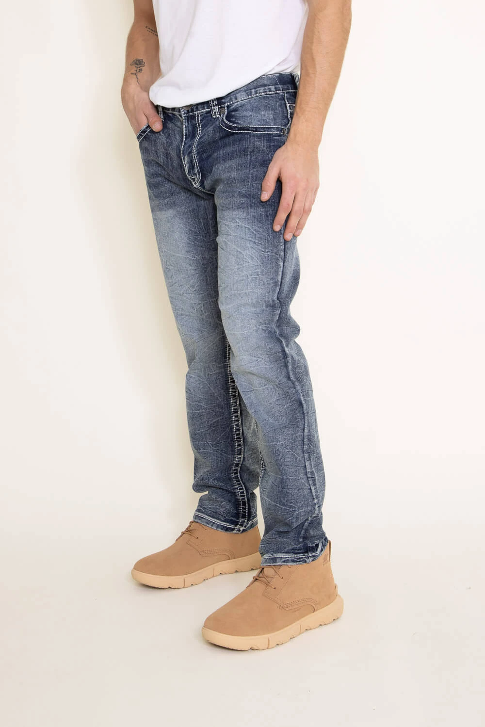 True Luck Vinny Straight Jeans For Men | TL20356611 5 True Luck Vinny Straight Jeans For Men | TL20356611 - Image 3