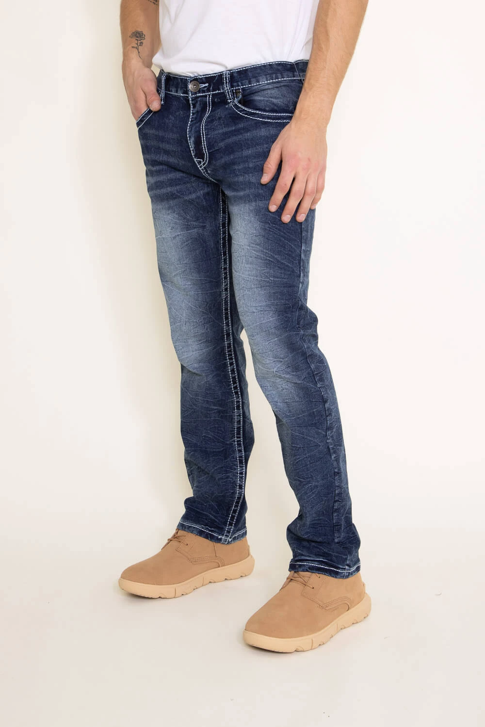 True Luck Zachary Bootcut Stretch Jeans For Men | TL20356609 5 True Luck Zachary Bootcut Stretch Jeans For Men | TL20356609 - Image 3