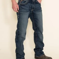Ariat M5 Lennox Adkins Straight Leg Jeans For Men | 10030275-LENNOX 18.5 LEG -straight jeans shop 003 Ariat M5 Lennox Adkins Straight Leg Jeans for Men 10030275 LENNOX 18.5 LEG 1