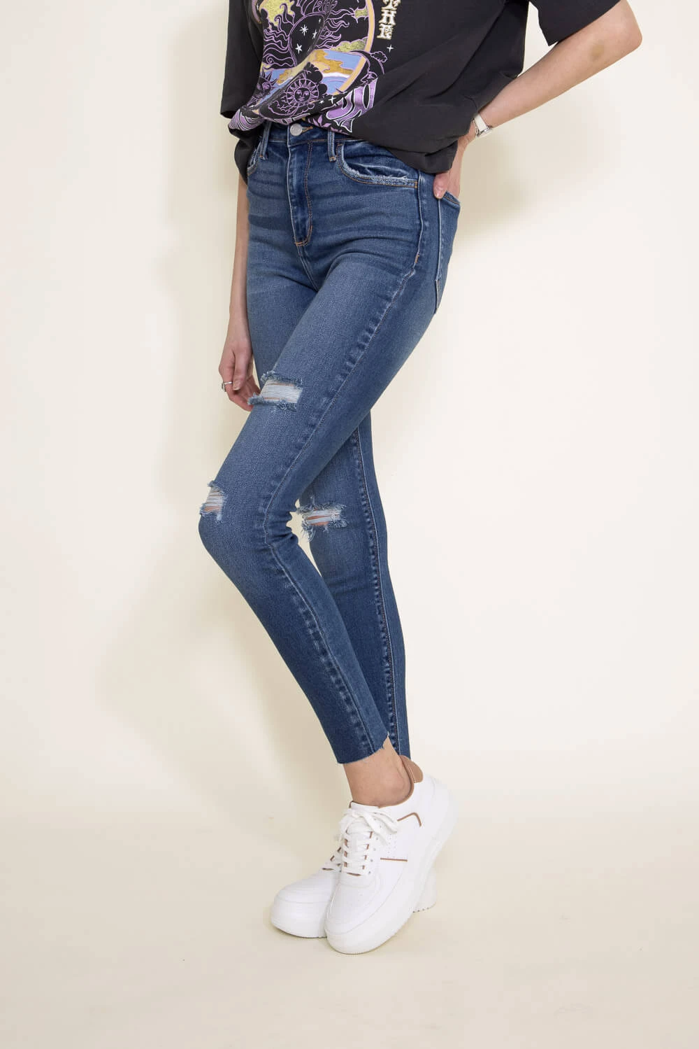 Cello High Rise Ankle Skinny Jeans For Women | WV77699M3-AK 7 Cello High Rise Ankle Skinny Jeans For Women | WV77699M3-AK - Image 5