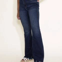 KanCan High Rise Crisscross Flare Jeans For Women | KC2546D 9 KanCan High Rise Crisscross Flare Jeans For Women | KC2546D -straight jeans shop 003 KanCan High Rise Crisscross Flare Jeans for Women KC2546D 1