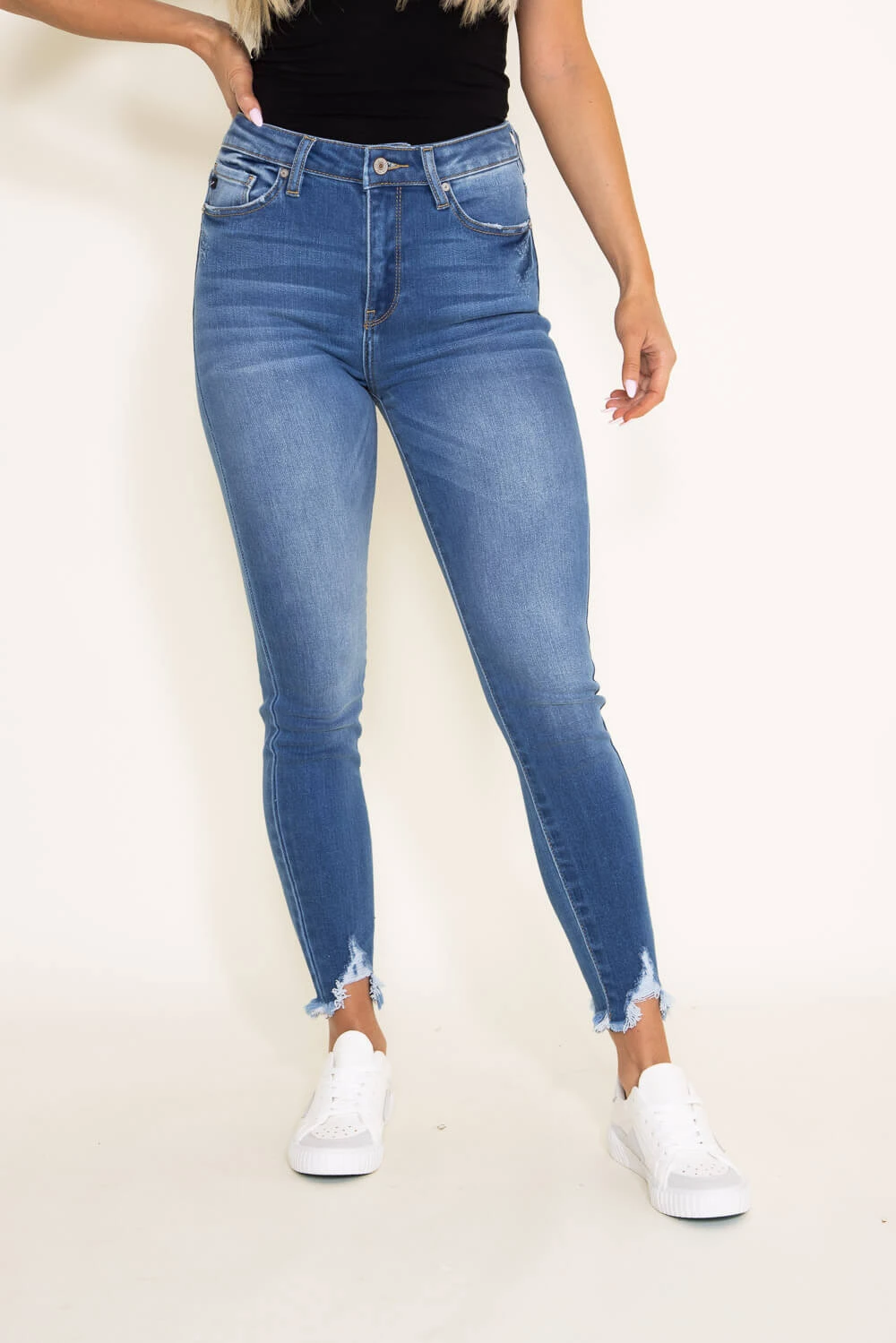 KanCan Shark Bite Ankle Jeans For Women | KC7329M 7 KanCan Shark Bite Ankle Jeans For Women | KC7329M - Image 5