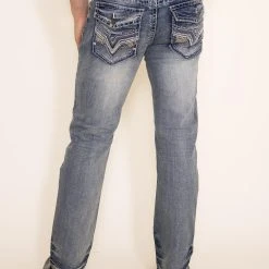 Alternative view of True Luck Alfy Med Bootcut Jeans For Men | TL22082201
