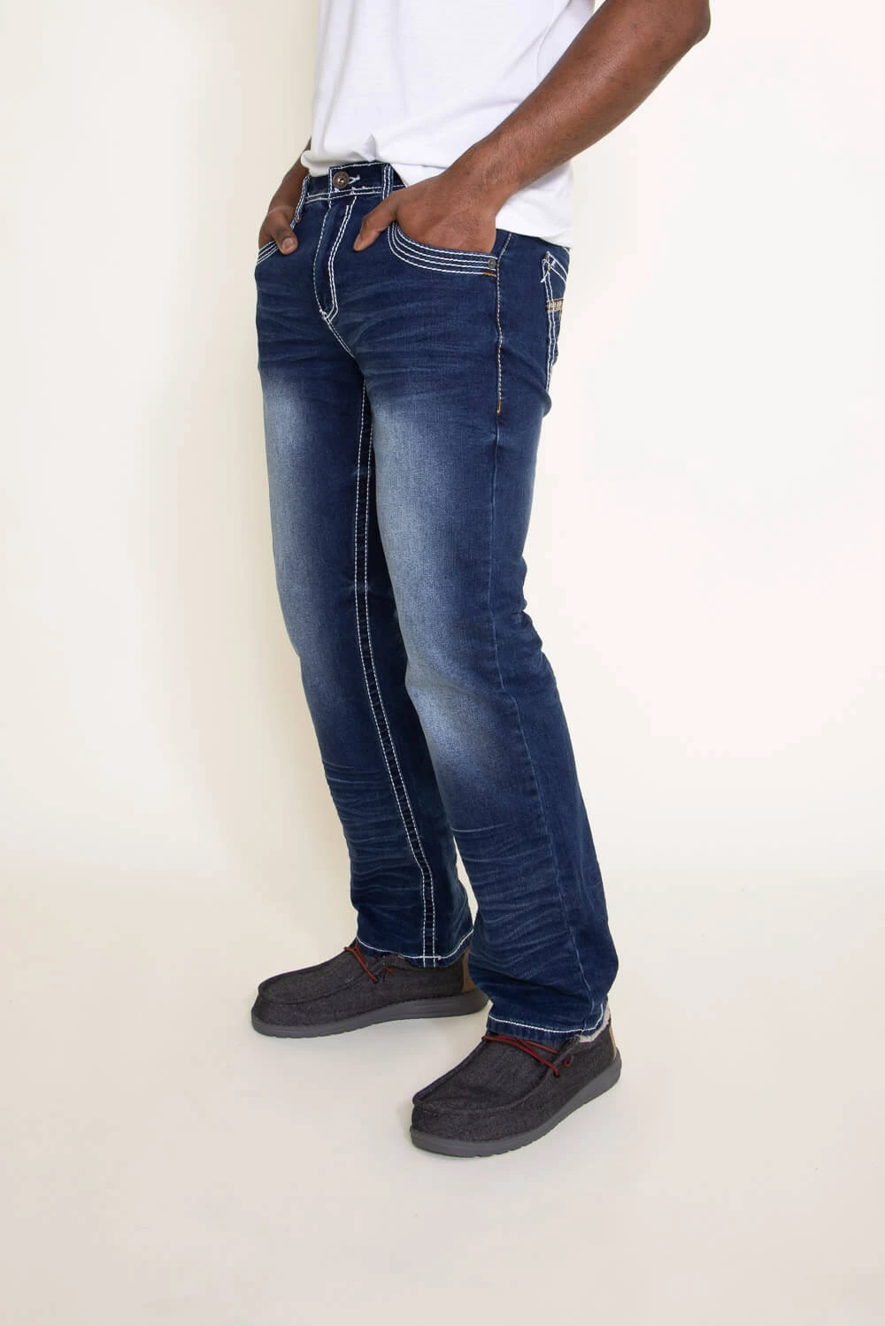 True Luck Livingston Bootcut Stretch Jeans For Men | TL17150055 6 True Luck Livingston Bootcut Stretch Jeans For Men | TL17150055 - Image 4
