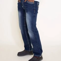 True Luck Livingston Bootcut Stretch Jeans For Men | TL17150055 -straight jeans shop 003 True Luck Livingston Bootcut Stretch Jeans for Men TL17150055