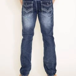 Alternative view of True Luck Zachary Bootcut Stretch Jeans For Men | TL20356609