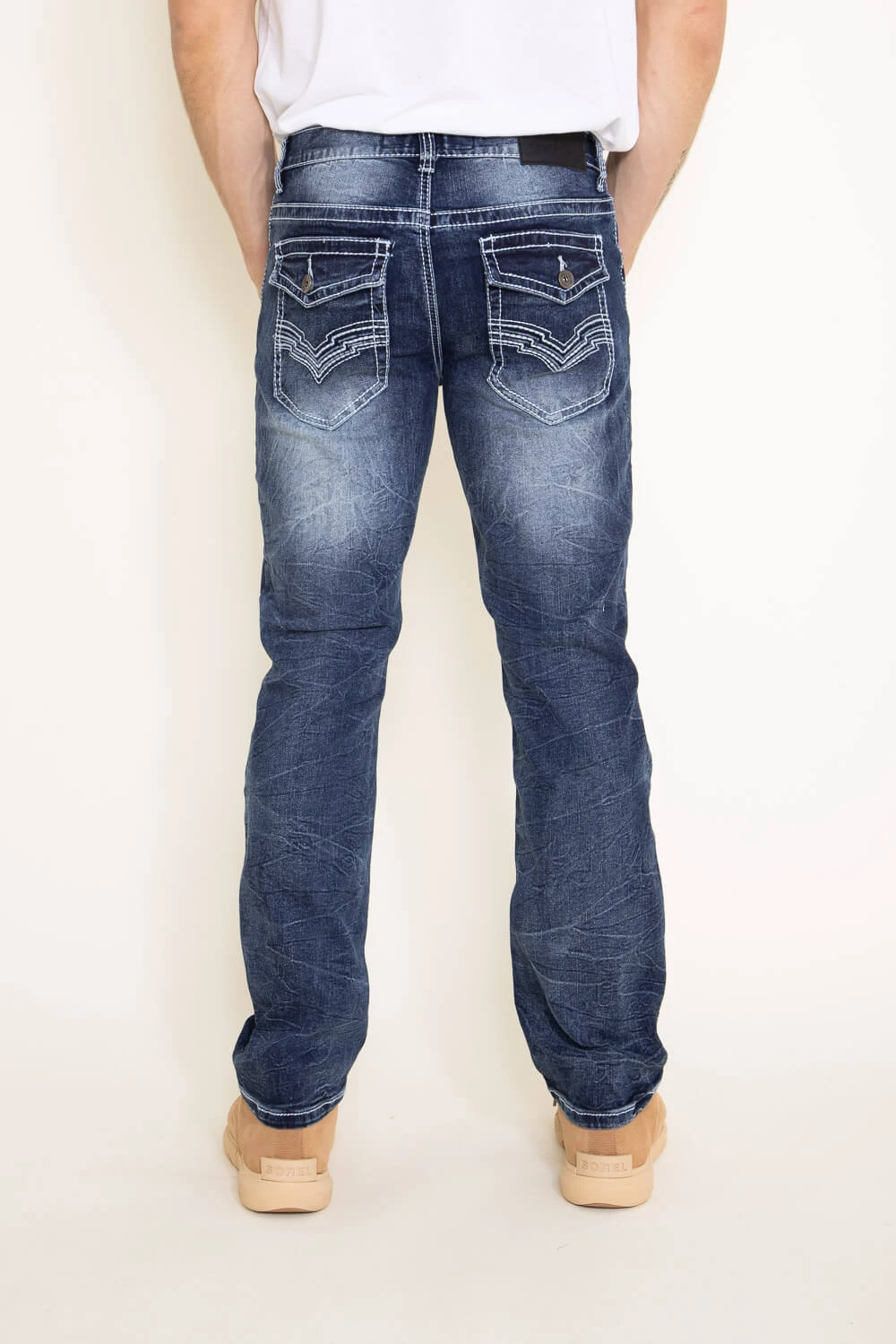 True Luck Zachary Bootcut Stretch Jeans For Men | TL20356609 4 True Luck Zachary Bootcut Stretch Jeans For Men | TL20356609 - Image 2
