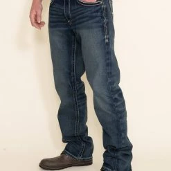 Ariat M5 Lennox Adkins Straight Leg Jeans For Men | 10030275-LENNOX 18.5 LEG -straight jeans shop 004 Ariat M5 Lennox Adkins Straight Leg Jeans for Men 10030275 LENNOX 18.5 LEG