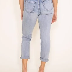 Eunina Super High Rise Boyfriend Jeans For Women | E88087NVA -straight jeans shop 004 Eunina Womens Rocky Super High Rise Jeans in Denim ROCKY SUPER HIGH RISE BOYFRIEND E88087NVA 1