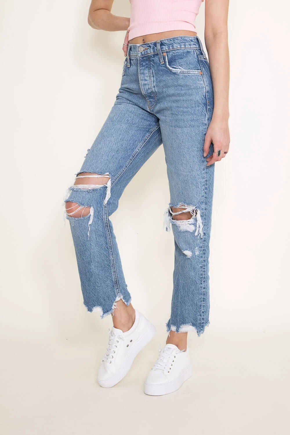 Free People Tapered Baggy Boyfriend Jeans For Women | OB1299887-4269 8 Free People Tapered Baggy Boyfriend Jeans For Women | OB1299887-4269 - Image 6
