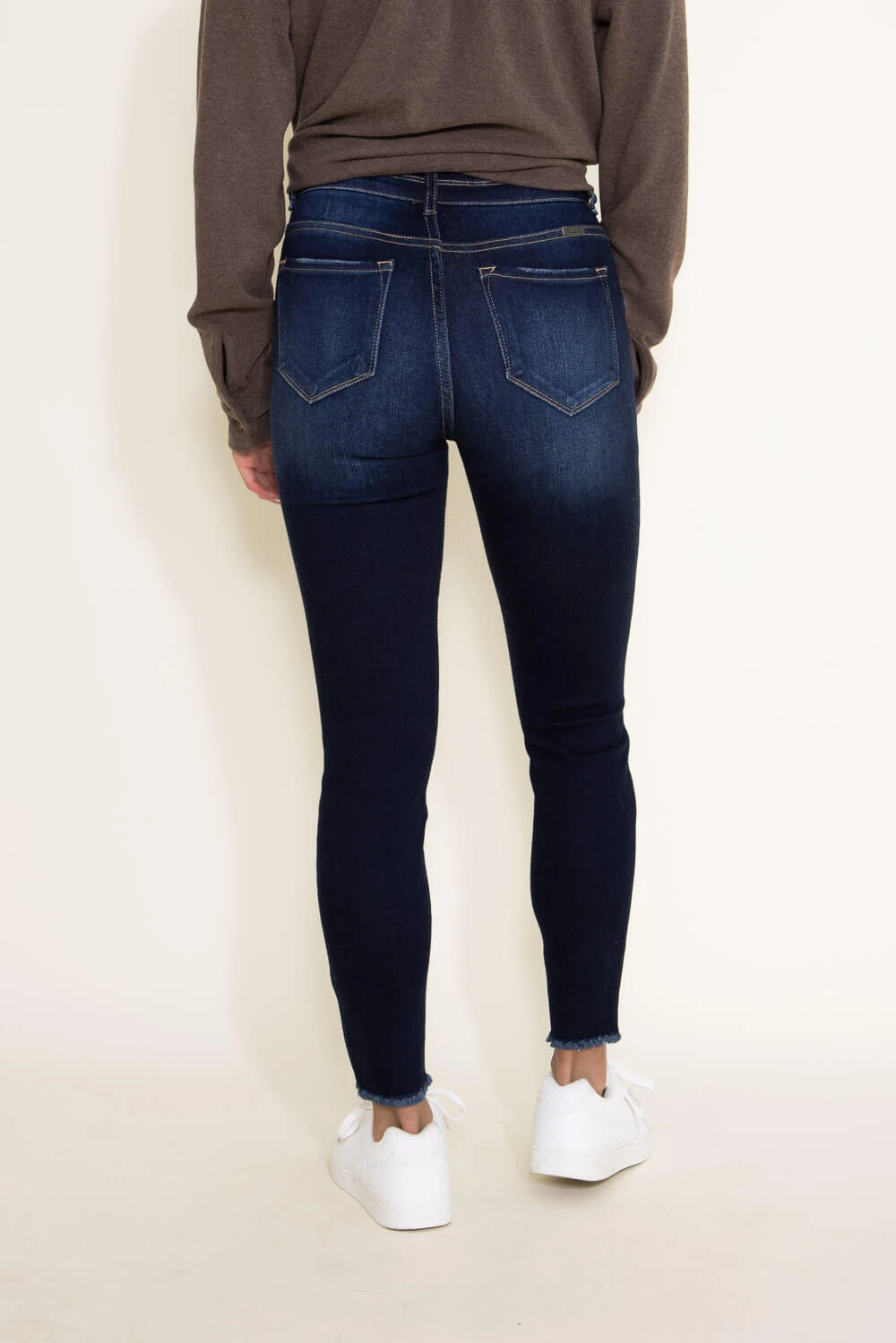 KanCan Danica High Rise Dark Wash Ankle Skinny Jeans For Women | KC7317D 7 KanCan Danica High Rise Dark Wash Ankle Skinny Jeans For Women | KC7317D - Image 5