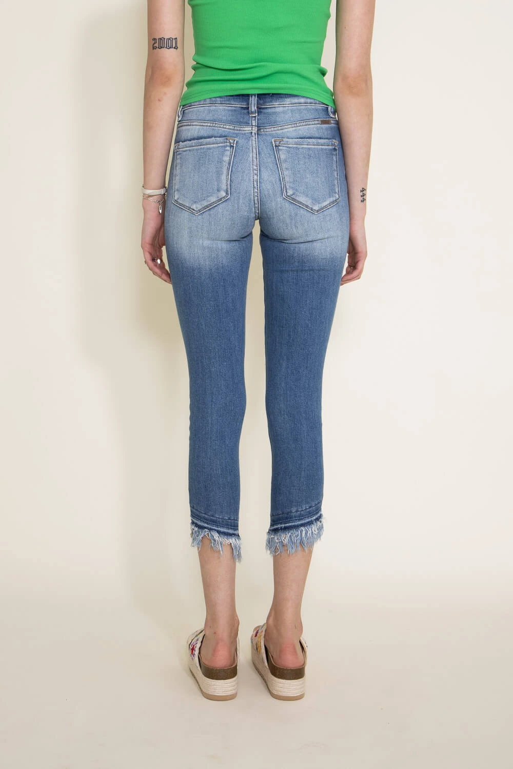 KanCan Fray Hem Mid Rise Ankle Skinny Jeans For Women | KC9228M 6 KanCan Fray Hem Mid Rise Ankle Skinny Jeans For Women | KC9228M - Image 4