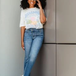 KanCan High Rise Crisscross Slim Straight Jeans For Women | KC70041M