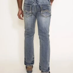 Alternative view of True Luck Kyle Straight Jeans For Men | TL21010407