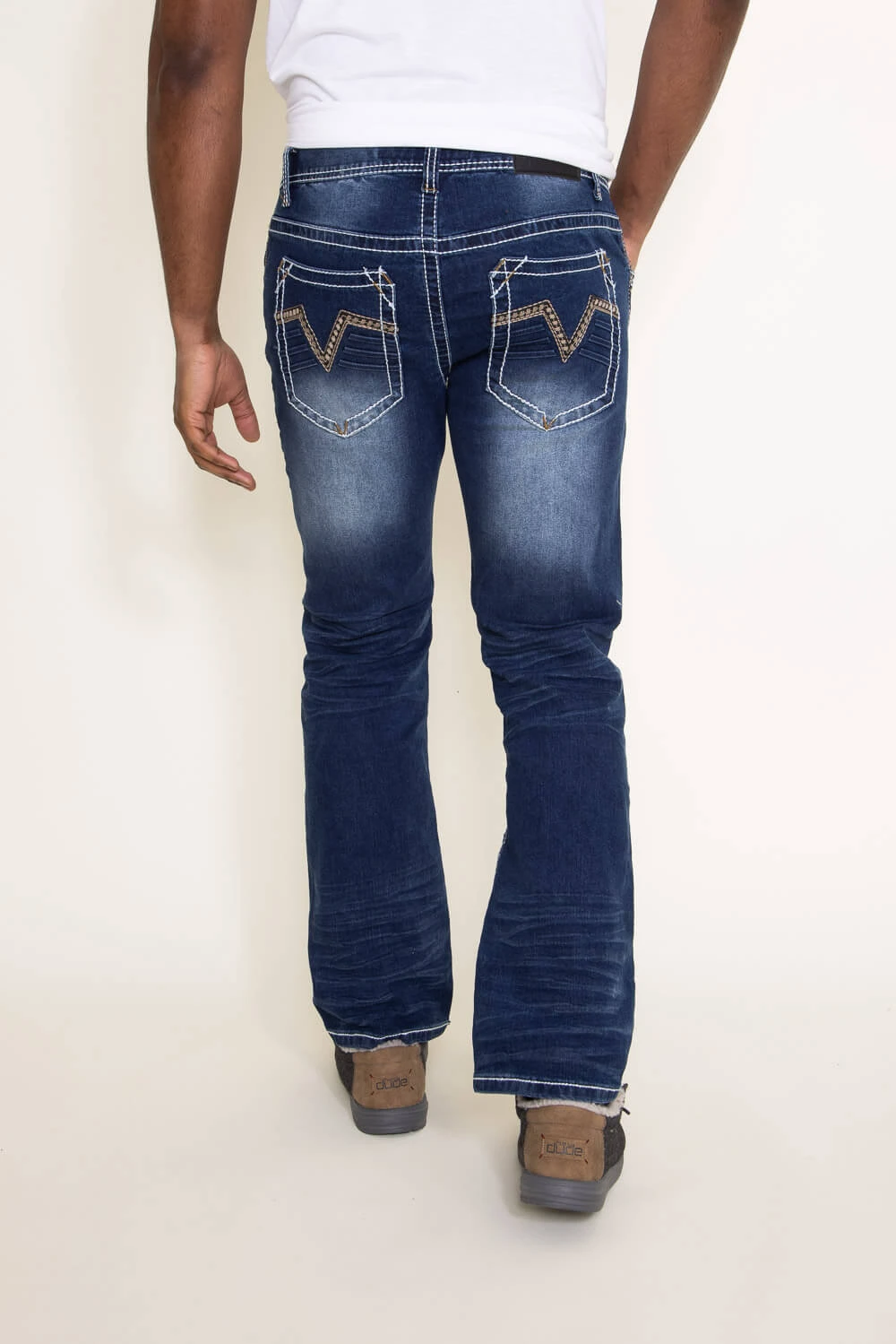 True Luck Livingston Bootcut Stretch Jeans For Men | TL17150055 4 True Luck Livingston Bootcut Stretch Jeans For Men | TL17150055 - Image 2