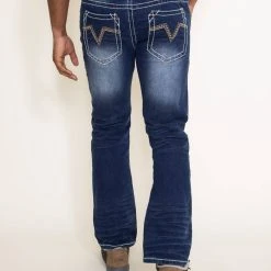 Alternative view of True Luck Livingston Bootcut Stretch Jeans For Men | TL17150055