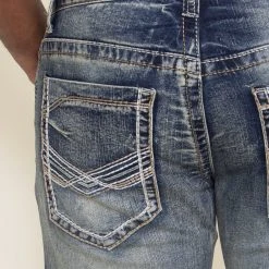 True Luck Ramsey Straight Stretch Jeans For Men | TL19150017 -straight jeans shop 004 True Luck Ramsey Straight Stretch Jeans for Men TL19150017 1