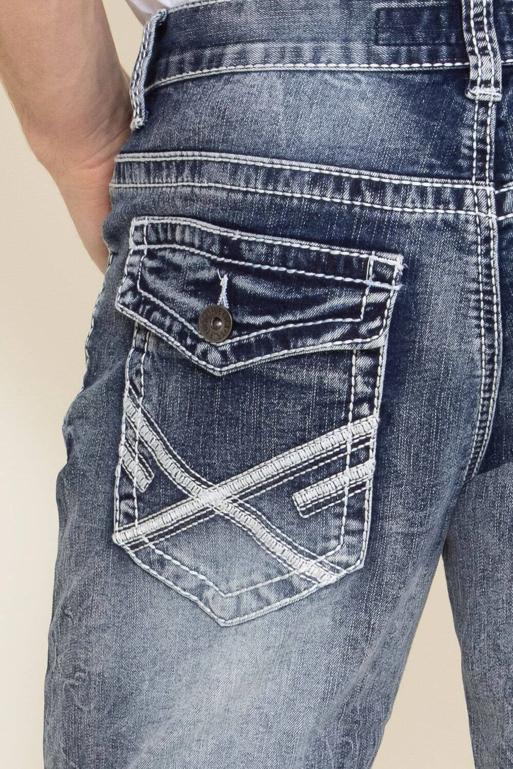 True Luck Vinny Straight Jeans For Men | TL20356611 6 True Luck Vinny Straight Jeans For Men | TL20356611 - Image 4