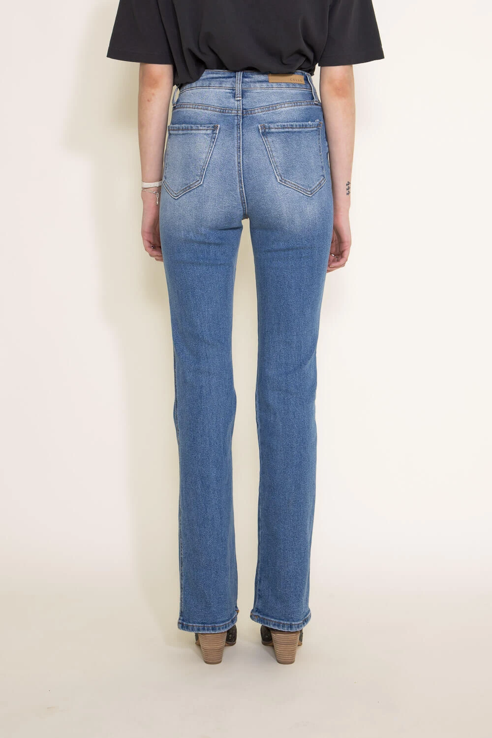 Cello High Rise Bootcut Jeans For Women | AB38293M 9 Cello High Rise Bootcut Jeans For Women | AB38293M - Image 7