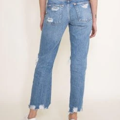 Free People Tapered Baggy Boyfriend Jeans For Women | OB1299887-4269 10 Free People Tapered Baggy Boyfriend Jeans For Women | OB1299887-4269 -straight jeans shop 005 Free People Jeans for Women in Mid Century Blue TAPERED BAGGY BF LT WASH OB1299887 4269