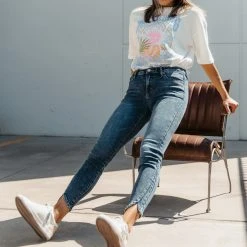 KanCan Temple Mid Rise Ankle Skinny Jeans For Women | KC70039M