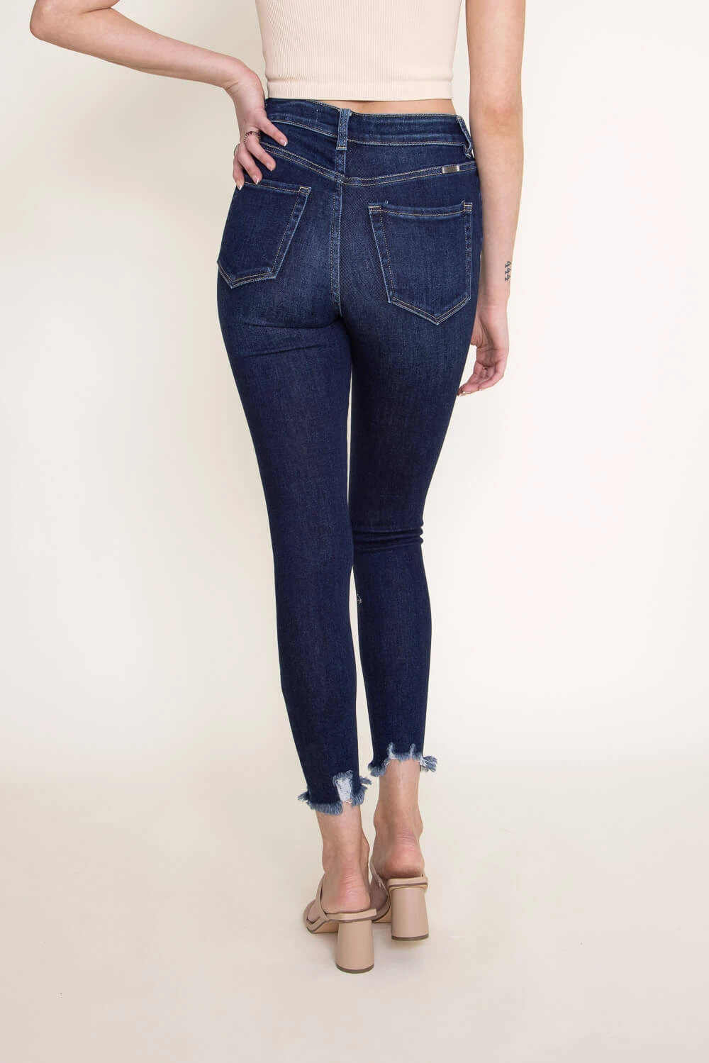 KanCan High Rise Ankle Skinny Jeans For Women | KC11256D 4 KanCan High Rise Ankle Skinny Jeans For Women | KC11256D - Image 2