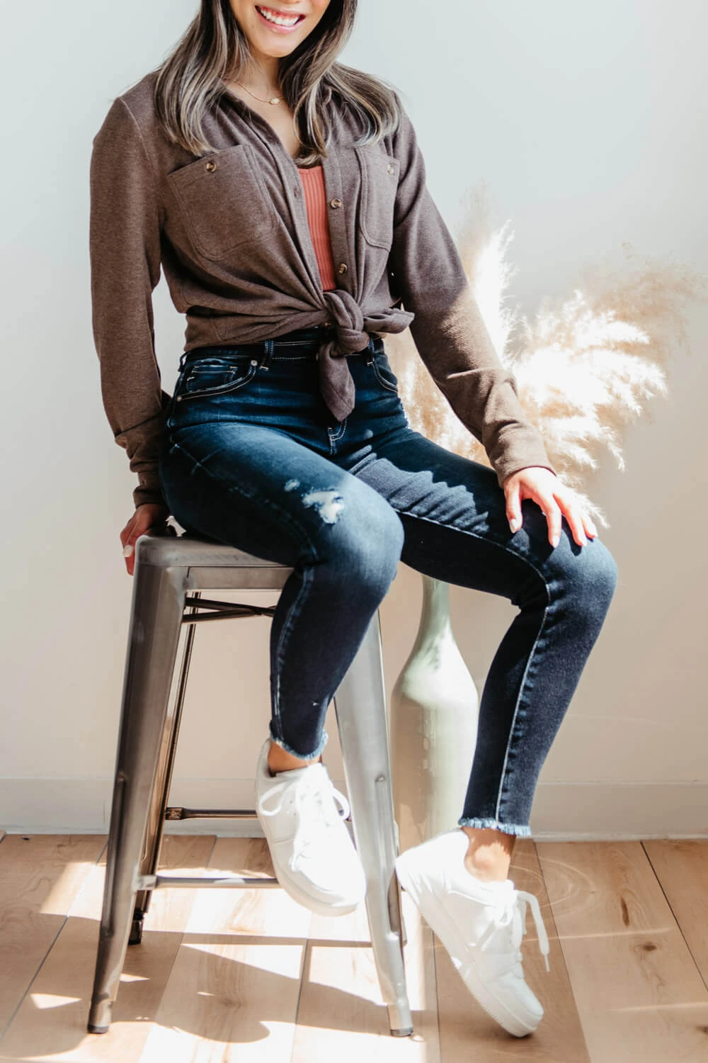 KanCan Danica High Rise Dark Wash Ankle Skinny Jeans For Women | KC7317D 3 KanCan Danica High Rise Dark Wash Ankle Skinny Jeans For Women | KC7317D