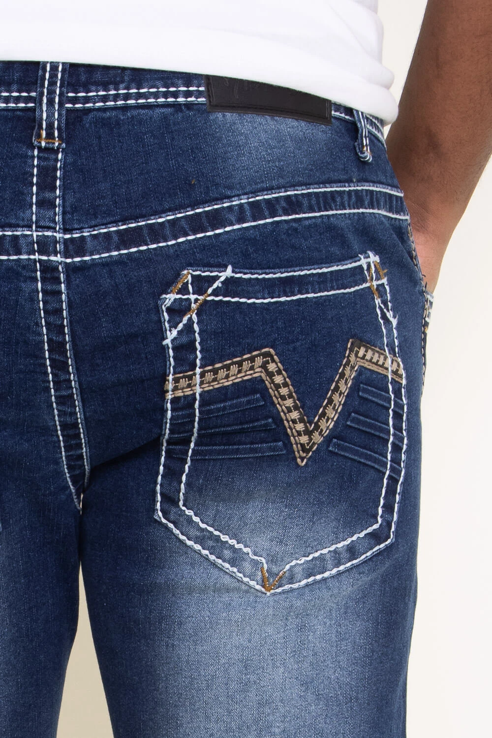 True Luck Livingston Bootcut Stretch Jeans For Men | TL17150055 7 True Luck Livingston Bootcut Stretch Jeans For Men | TL17150055 - Image 5