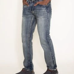 True Luck Ramsey Straight Stretch Jeans For Men | TL19150017 -straight jeans shop 005 True Luck Ramsey Straight Stretch Jeans for Men TL19150017 1