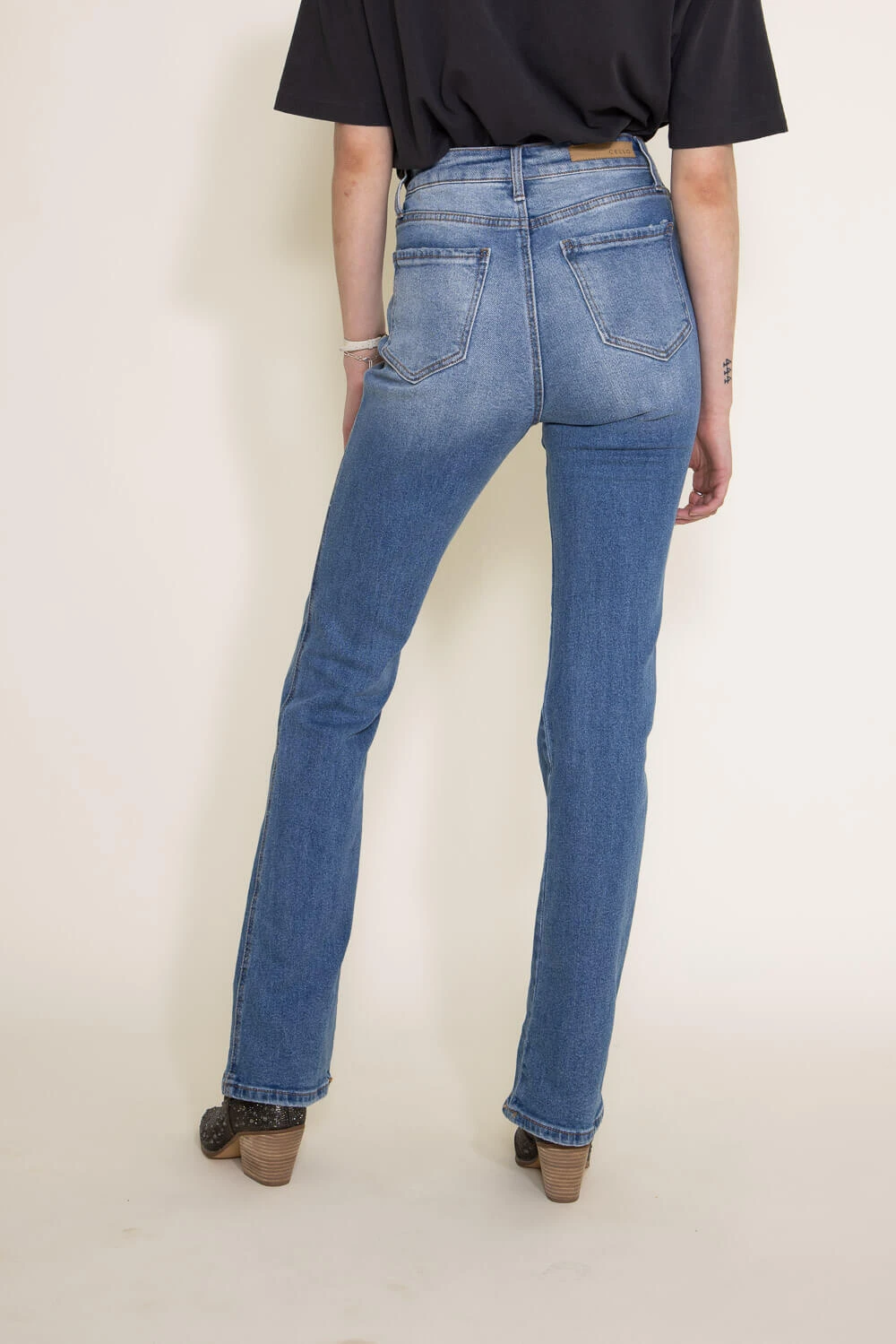 Cello High Rise Bootcut Jeans For Women | AB38293M 6 Cello High Rise Bootcut Jeans For Women | AB38293M - Image 4