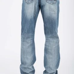 Tin Haul Mens Blue 100% Cotton Lined Deco Stitch Jeans