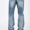 Tin Haul Mens Blue 100% Cotton Lined Deco Stitch Jeans -straight jeans shop 1000404201201a