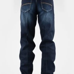 Tin Haul Mens Blue Cotton Blend 421 Fit Two Color Jeans -straight jeans shop 1000404211827b