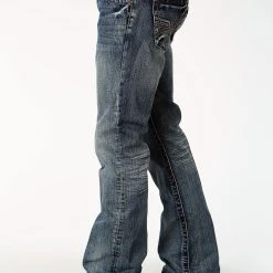 Tin Haul 1206 Mens Blue 100% Cotton Deep V Jeans