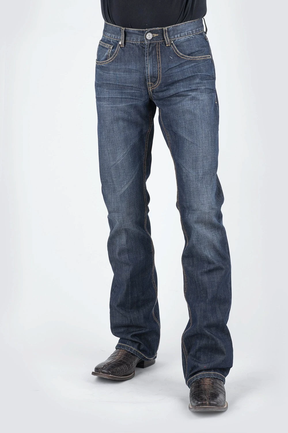 Tin Haul Mens Blue 100% Cotton Jagger Fit 1660 Pieced Jeans 5 Tin Haul Mens Blue 100% Cotton Jagger Fit 1660 Pieced Jeans - Image 3